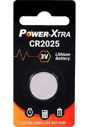 Power-Xtra CR2025 3V Lityum Blister Düğme Pil