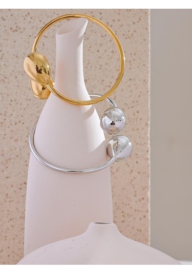 Altın Eetit Ayırt Edici Paslanmaz Çelik Su Damlası Manşet Ayarlanabilir Bilezik Bileklik Suya Dayanıklı Doku Metal Şık Takı Yeni Altın