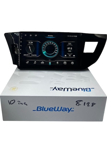 Toyota Corolla 2013-2015 Blueway 8-128 Tam Profesyonel Oem Multimedia 10"
