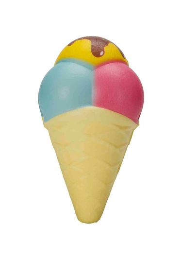 Squishy Top Dondurma: Slow Rising Stres Topu Büyük Boy Yumuşacık Figür Meyve