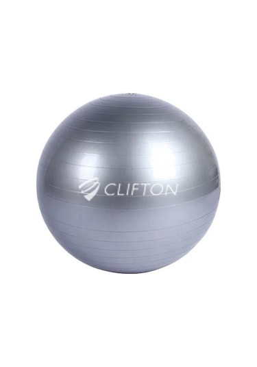 Clifton 65 CM Gri Dura-Strong Deluxe Pilates Topu + Pompa
