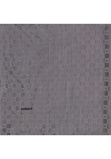 Cacharel Jakarlı İpek Koton Eşarp - 8932982-974 Füme Füme