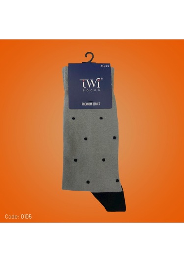 Twisocks Pamuk Soket Noktalı Desen Karışık Çorap 12'li - Karışık Gri