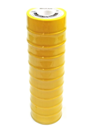 Gram Teflon Bant Sızdırmazlık Bandı 19 mm x 30 Mt 10 Adet - YERLİ ÜRETİM