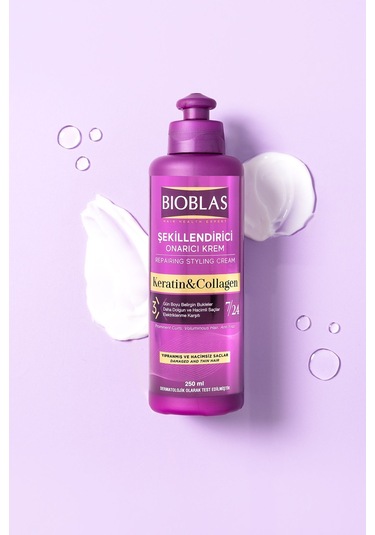 Bioblas 7 24 Şekillendirici Saç Bakım Kremi Belirgin Bukleler Dalgalı Ve Kıvırcık Saçlar 250ml