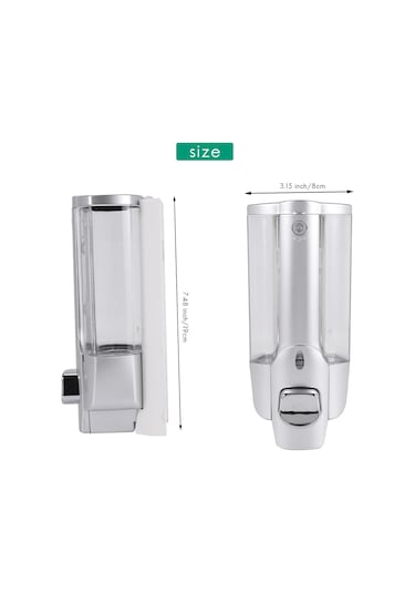 Xiaaokeji Sabunluk, Jel Dispenseri 350ml, Mutfak Şampuan Dispenserleri Gümüş