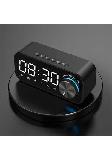 Valkyrie Bluetooth Şarjlı Alarmlı Usb/Sd Aynalı Masa Saati
