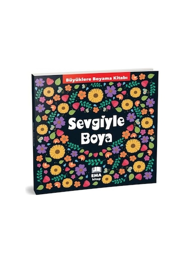 Mandala Büyüklere Boyama Kitabı Sevgiyle Boya