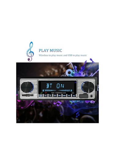 Xuweiwei 1 Adet Hıppcron Tekli Dın Araba Radyosu Yalnızca Radyo Kablosuz Çağrı Fm Usb Sd Aux Uzaktan Kumanda Evrensel Uyumlu 36v