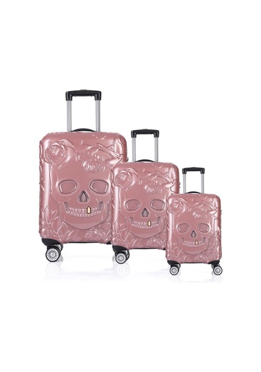 Ççs 5217 Kuru Kafa Polikarbon 3 Lü Valiz Seti-yeşil-sarı Sarı - Yeşil