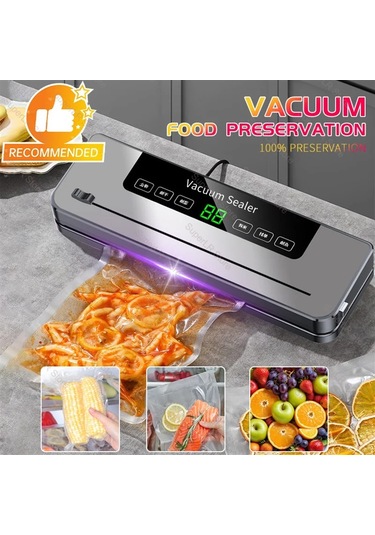 Jl Elektrikli Vakumlama Makinesi Dahili Kesici Mutfak Gıda