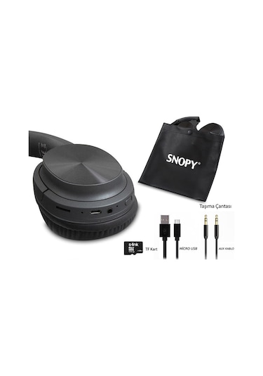Snopy SN-BT30 CANTO TF Kart Bluetooth 5.0 Kulak Üstü Kulaklık