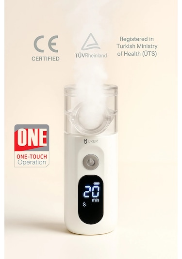 Uker Sessiz Şarjlı Dijital Mesh Nebulizer