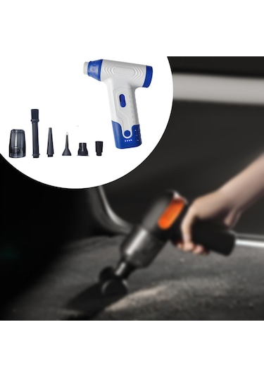 Suntek Araba Vakumu Ve Üfleyici 52m/s Ayarlanabilir Mavi