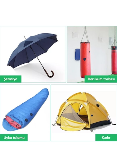 Yapışkanlı Polyester Mont Tamir Yaması 36 Adet Haki