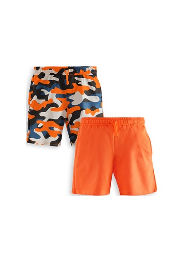 Denokids Erkek Çocuk Basic 2'li Şort Takım Renkli