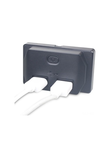 Mufunye Araç Usb Şarj Cihazı 3.1a Çift Portlu, Hızlı Şarj, Açma-kapama Düğmesi, Çoklu Koruma, Otomatik Kapaklı, Araba-motosiklet-gemi Uyumlu Mavi Işık