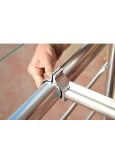 Balkon Çamaşırlık-Alüminyum Çamaşırlık-Çamaşır Kurutma Askısı Gümüş