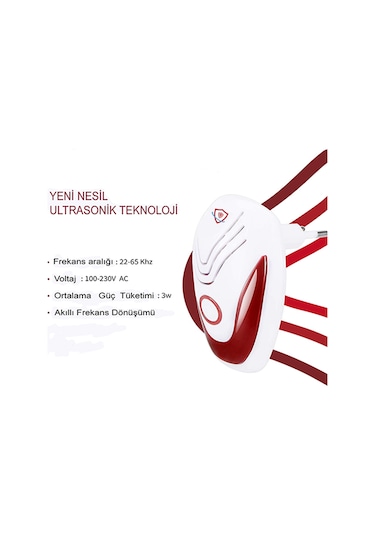 Igreen Eco Utrasonik Ev Tipi Fare Haşere ve Böcek Kovucu