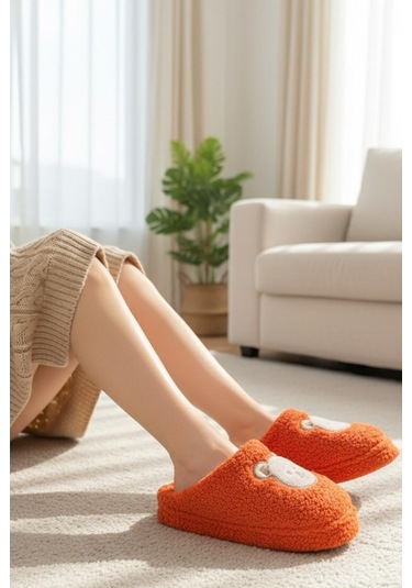 Ft 103 Panda Nakışlı Kadın Ev Terliği Peluş Terlik Çeyiz Ve Bohça Terliği Ses Yapmaz Kalın Taban Turuncu Ft 103 Panda Nakışlı Kadın Ev Terliği Peluş Terlik Çeyiz Ve Bohça Terliği Ses Yapmaz Kalın Taban Turuncu