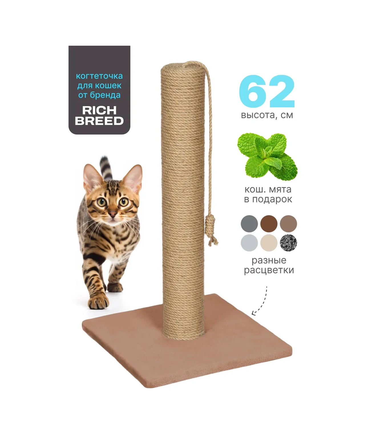 Rıch Breed Kedi İçin Tırmalama Direği Ayaklı Masa 37412027