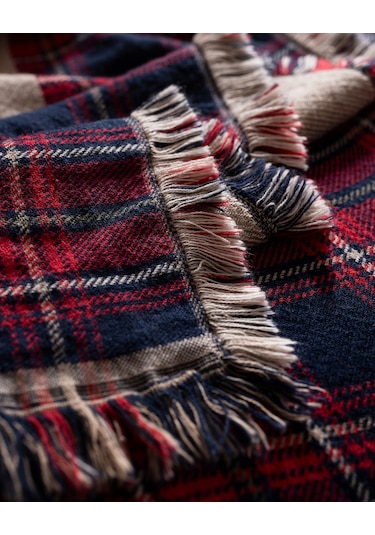 Madame Coco Valensole King Size %100 Pamuk Yatak Örtüsü - Kırmızı Kırmızı