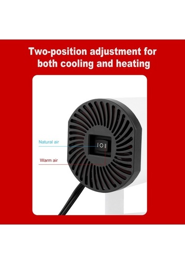 Pazly 12v/24v Araç Isıtıcı Ve Fanı - Hızlı Isıtma/soğutma, 360 Dönümlü, Taşınabilir, Düşük Gürültü