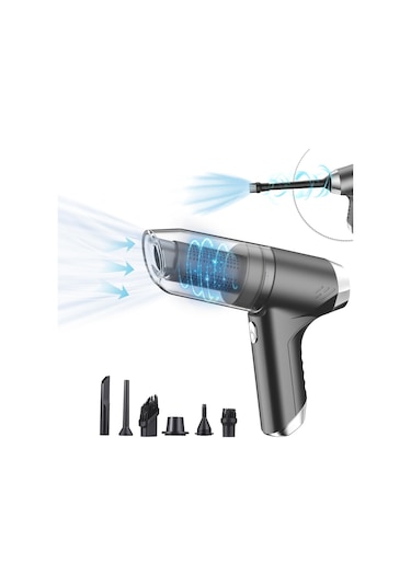 Qianfan Tipi Süpürge Kablosuz 19000pa Güçlü Emiş 3'ü 1 Arada Toz