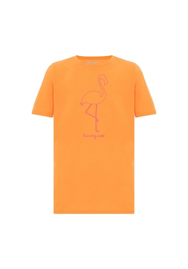 Routefıeld Routefield Tall Kids Unisex Çocuk Turuncu Tişört 25322 TURUNCU