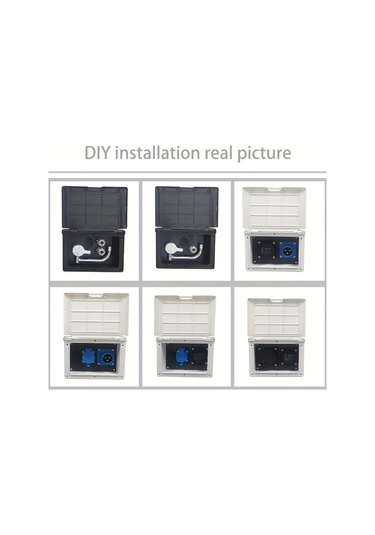 Willowhaven Siyah Dıy Çok Amaçlı Su Geçirmez Rv Elektrik Kutusu - Şalter Kutusu Modifikasyon Aksesuarı Siyah