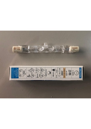 2 Adet General Elc. Çubuk Halojen Lamba 100w 1900 Lümen 78mm