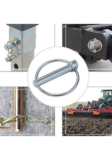 Traktör Pimi Yaylı Çelik 8 Mm Pim - 2 Adet