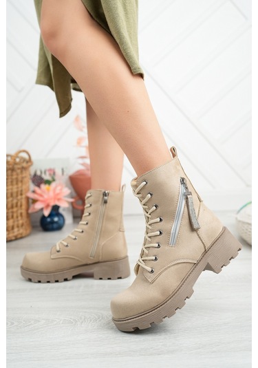 Suins Elena Kadın Bot Bağcıklı Fermuarlı Bot 001