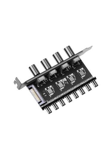 Suntek Sata Arayüzü Için 8 Kanal Pc Kasa Soğutma Fanı Hub Adaptör