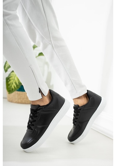 Muggo Mgpogba Unisex Sneaker Günlük Spor Ayakkabı Siyah - Beyaz