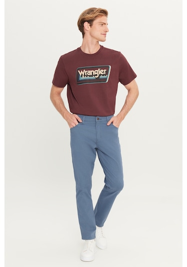 Wrangler Texas Slim Fit Erkek Pamuklu Esnek Pantolon W12sea73k Mavi