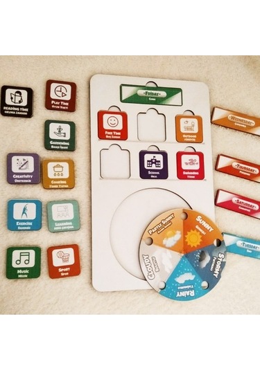 Moon Beavers Günlük Planım Ahşap Eğitici Oyun