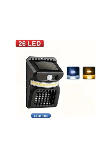 Honeybeeshop Çok Fonksiyonlu Güneş Enerjili Duvar Lambası Beyaz Işık Sıcak Işık Mor Işık Sivrisinek Kovucu Açık Bahçe Merdiven