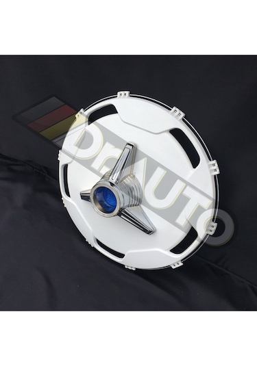 22.5 İnç Orta Boy Mavi Fırfırlı Jant Kapağı 4'lü Takım