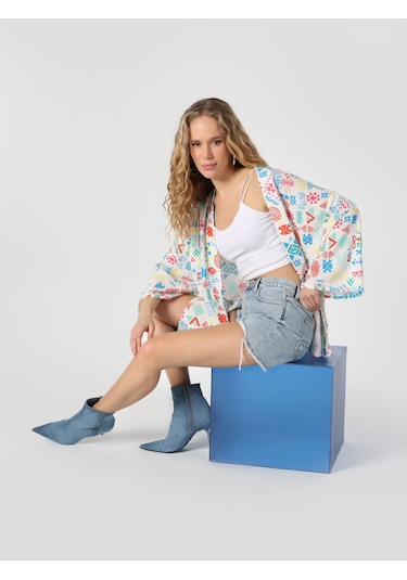 Colins Çok Renkli Kadın Gömlek U.kol Cl1063885 Q1.v1 Mtc 001