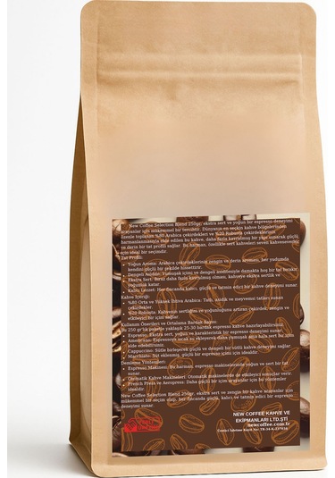 Selection Blend 250gr Ekstra Sert Ve Yoğun Espresso Harmanı Güçlü Ve Kalıcı Tat Çekirdek Kahve