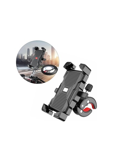 Evrensel Motosiklet Telefon Gps Tutucu Çoğu Telefon Spor Aksesuarı Gri