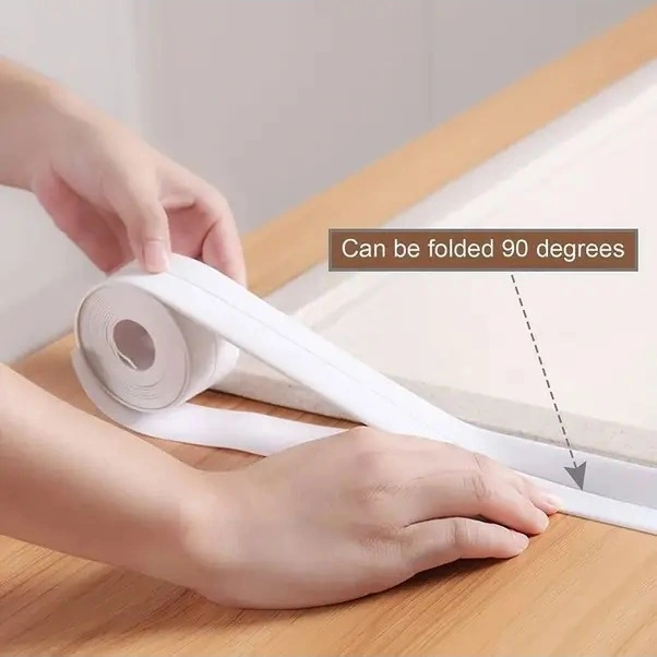 Trendooze Yeni Rulo Su Geçirmez Yapışkanlı Beyaz Sızdırmazlık Bandı Ev Banyo Mutfak