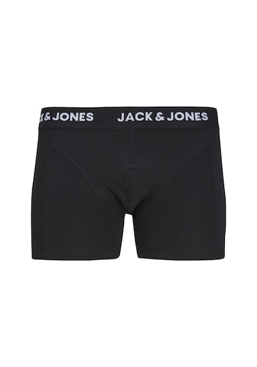 Erkek 3'lü Düz Renk Boxer Paketi Black Siyah