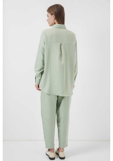 Gabria Keten Ön Düğmeli Takım Mint