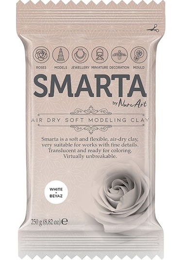 Smarta Hava İle Kuruyan Modelleme Hamuru 250G Beyaz