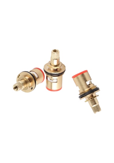 Vkemall 10 Adet Porselen Kromlu Paspas Krom Valf Çekirdeği, Ev, Mutfak, Lavabo Paspas Tamiri İçin Dayanıklı Bakır Malzeme, Su Tıkanıklığını Önleyen Tamir Seti Diğer