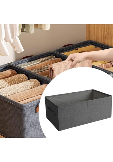 Suntek Katlanabilir Elbise Saklama Kutusu L Gri