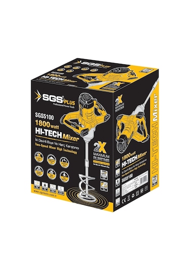 Sgs 5100 1800 W Profesyonel Boya ve Harç Karıştırıcı Mikser
