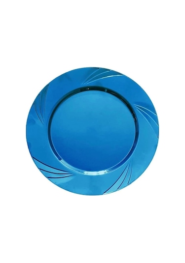 Kristal Tabak Mavi 22 Cm 6'lı